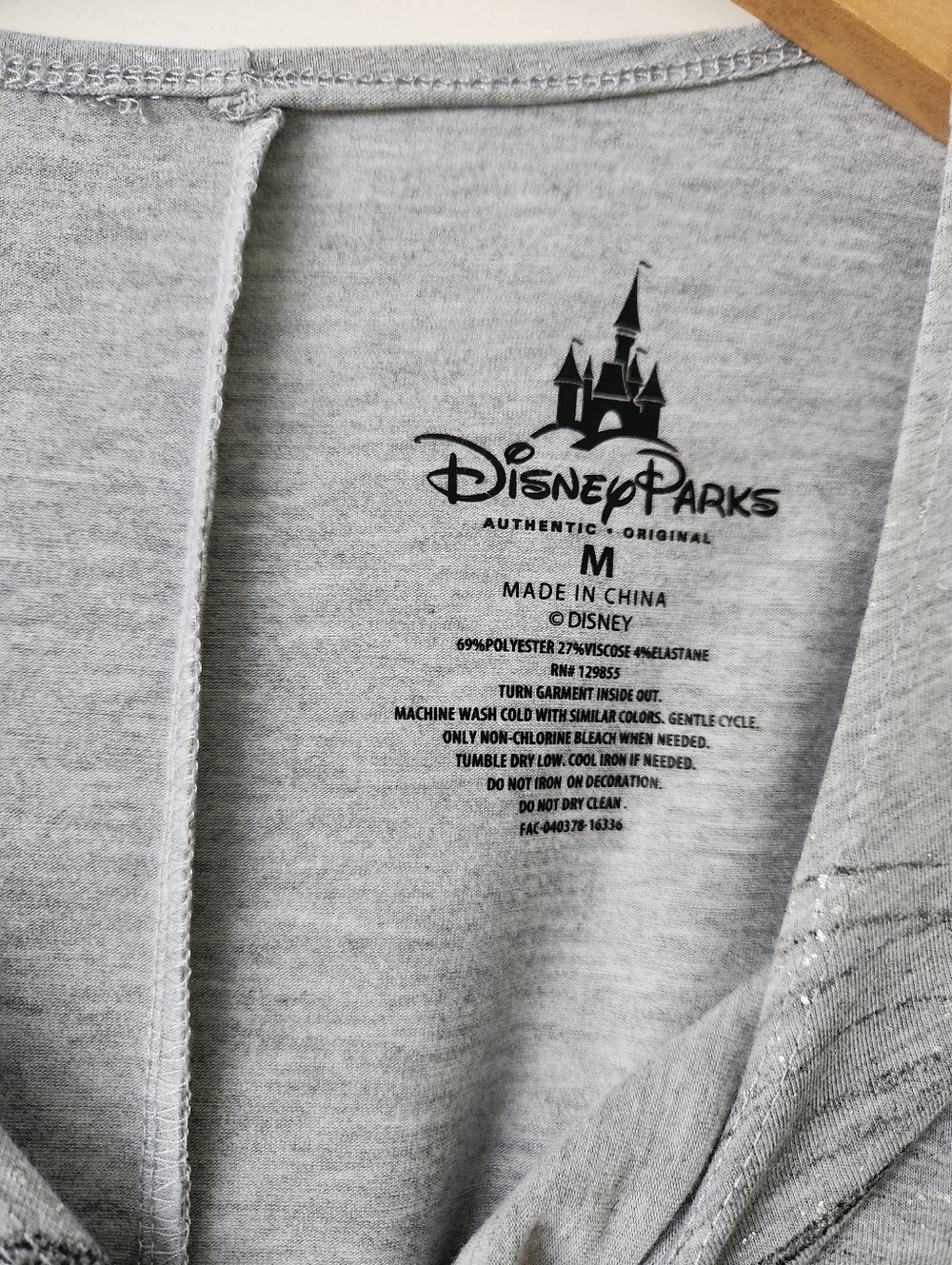 Disney Gray ARIEL Graphic Tee with Mint Accents - Medium - Picture 3 of 10